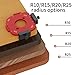 Round Corner Radius Templates Woodworking Routing Router Templates Radius Jig Wooden Board Arc Cutting Auxiliary Tool Aluminum Alloy Arc Angle Positioning Template R10/R15/R20/R25/R30/R35/R40/R50