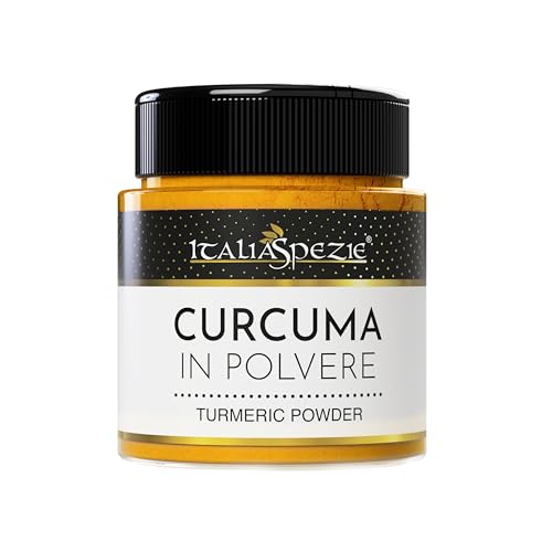 Italia Spezie - Curcuma in Polvere di Primissima Qualità, Vasetto dispenser 140g