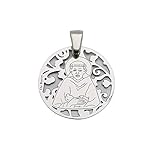 Medalla San Francisco de Asís en plata de ley Y diamante