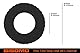 Tankschutzring Moosgummi 120 x 60mm, Tankdeckel Polster, Tankdeckelschwamm, Tankdeckel Dichtung, Simson S50, S51, S70, S53, SR50, SR80, KR51, SR4-2, SR4-3, SR4-4