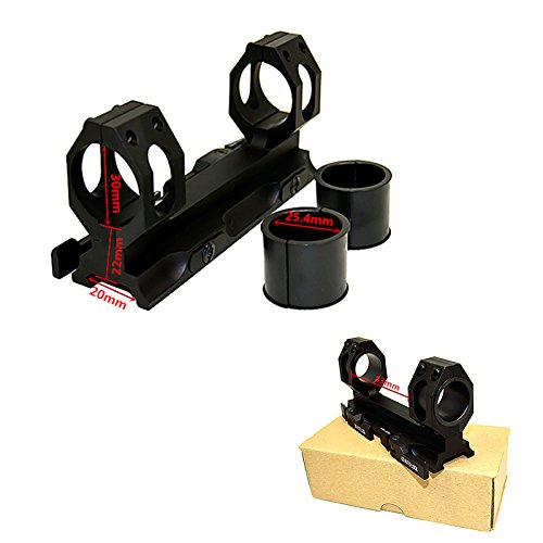 HWZ Hunting Scope Mounts 25.4mm 30mm Picatinny Rings Extended Cantilever QD Mounts Bases with Auto Lock