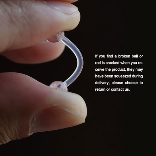 37PCS Clear Piercing Retainers For Work, Plastic Bioflex Nose Rings Studs Belly Rings Septum Eyebrow Lip Cartilage Tragus Earring Retainer Industrial Bar Piercing Jewelry4