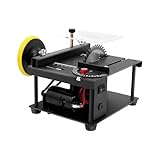 Mini Electric Table Saw, Hobby Craft Power Tool Metal Wood Cutting Machine with 4.3