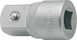 HAZET 958-1 ADAPTER Material: Chrom-Vanadium Oberfläche: verchromt Länge mm: 50 Antrieb: Innenvierkant 12,5 mm (1/2 Zoll) Abtrieb: Vierkant 20 mm (3/4 Zoll) Norm: DIN 3123, ISO 3316