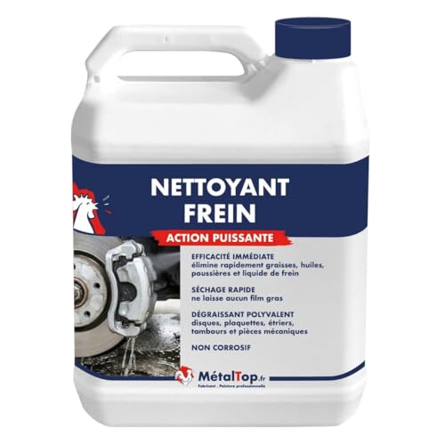 Métaltop - Nettoyant Frein - 1 L - Nettoyant et dégraissant pour freins