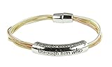 4030242 Philippians 4:13 I Can Do All Things Stretch Bracelet Scripture Confidence Self Esteem