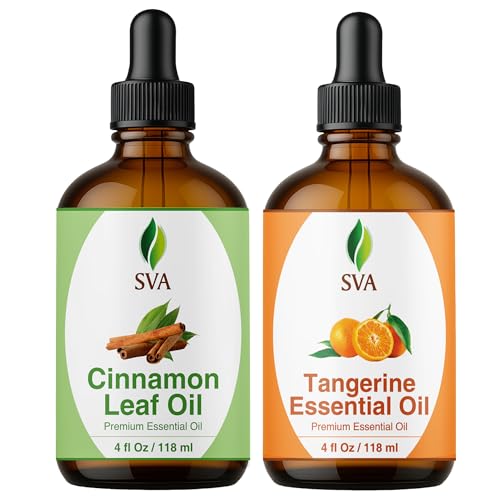 Aceites esenciales Tangerina y Canela 4oz Set miniatura 1