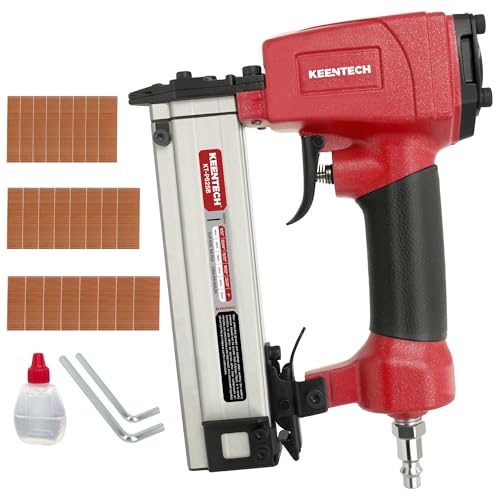 Image of KEENTECH Pneumatic Pin Nailer 23 Gauge, Pin Nail Gun with 2160pcs 5 /32 inch to 1 inch Pin Nails, Headless Air Micro Pinner with Exceptionally Low Jam Rate for Cabinets, Interior Decoration, Windows, Crafts