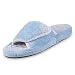 Isotoner Women’s Microterry Spa Slide Slippers,  Blue Moon,  7.5/8