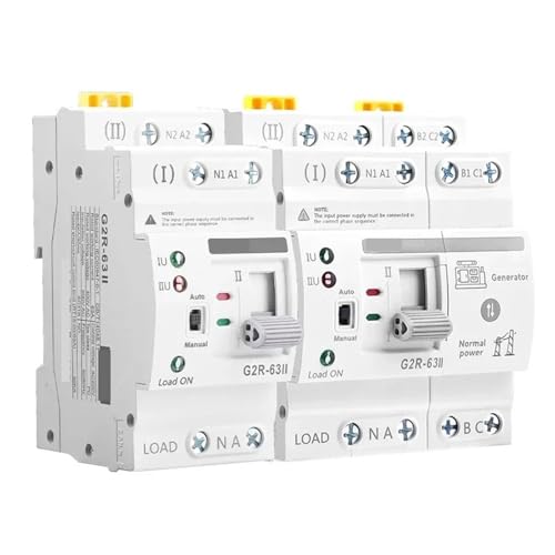 Commutateur de transfert automatique G2R 4P 63A 220V pour éviter les coupures de courant imprévues