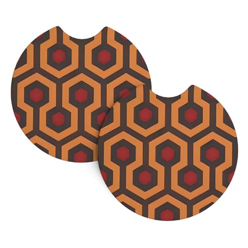 Posavasos para Auto Redondos 2 Piezas Neopreno Absorbente miniatura 1