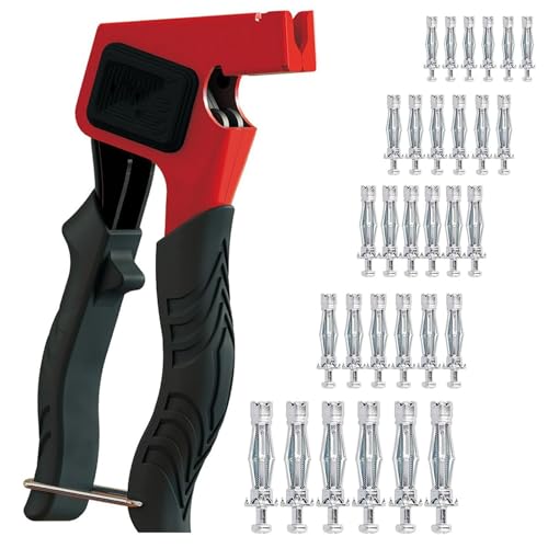 Kit d outils de Réglage D ancrage Mural, Outil de Réglage en Métal pour Ancrage Mural Robuste, avec 30 vis d Ancrage Murales Creuses, Set de Pinces pour Chevilles...