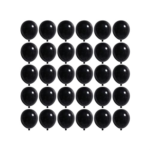 Image of 5 inch Black Party Balloons, 100 pcs Mini Thick Latex Balloons for Birthday Wedding Baby Shower Decorations(Black)