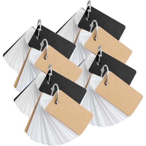 Tarjetas de memoria para estudiar HEALLILY cuadernos de notas con anillas