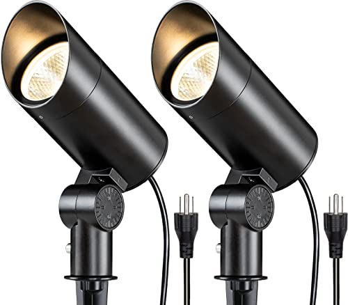 SUNVIE 30W Spot Lights Outdoor LED Spotlight 120V 3000LM Ultra Bright Flag Pole Light with Metal...