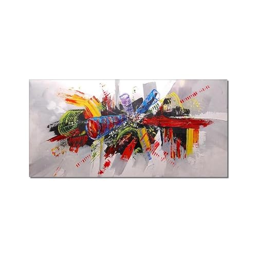 Tableaux décoration murale moderne abstrait coloré 60x120cm - 2