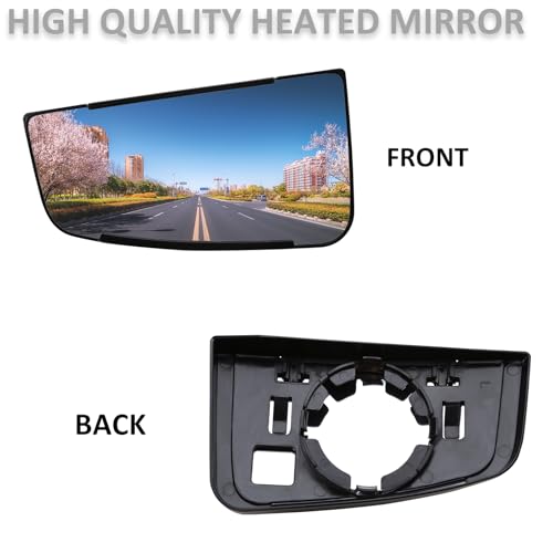 Image of Left Driver Side Mirror Replacement for Chevrolet Chevy Express 1500 2003-2014 Express 2500 3500 2003-2017 for GMC Savana 1500 2003-2014 Savana 2500 3500 2003-2017 Rear View Mirrors Glass