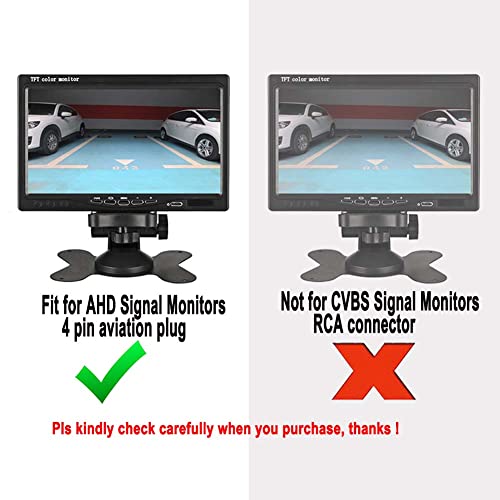 Nother 12V 720P Ip68 Waterproof Ahd Front Side Rear View Backup Camera Starlight Night Vision Heavy Duty With 4 Pin Connector For Truck Rv Bus Monitor Dvr #TOP1