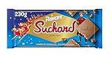 Suchard Príncipe Turrón de Chocolate con Leche, Galleta y Arroz Inflado, El dulce sabor de la Navidad - 230 g