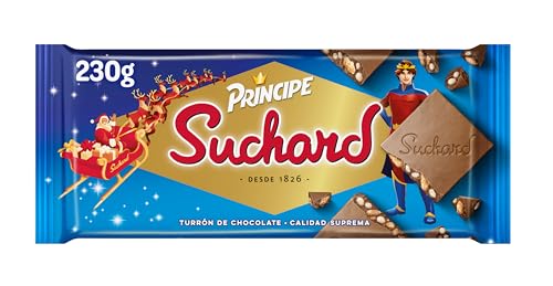 Suchard Príncipe Turrón de Chocolate con Leche,...