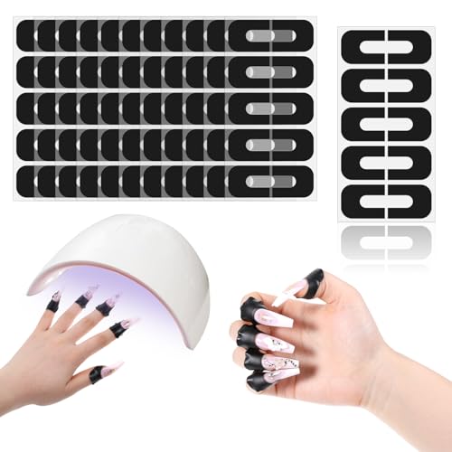 BOHUIZ 120 Pcs Nail Polish Protector For Fingers, U-shaped Nail Polish Barrier Peel Off Cuticle Protector Tape For Nails Painting
