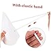 WRITWAA 5pcs Blank Cat Masks White Paper Masquerade Masks for Halloween Cosplay and Costume Parties Creative Hand-painted Accessories for Fashion Shows and Events