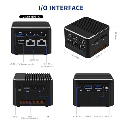 Image of M1 Plus Mini PC Powered by i3-N305 Processor, 16G RAM 512G SSD Mini Desktop PC,Triple Display HDMI /Type-c,Dual 2.5G i226-V LANs,WiFi6,BT5.2,Business Mini Computer Win 11