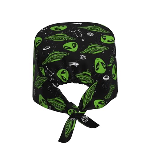 Image of Adjustable Working Cap Breathable Unisex Women Men Elastic Bandage Tie Back Hats Scrub Nursing Doctor Surgeon Cap