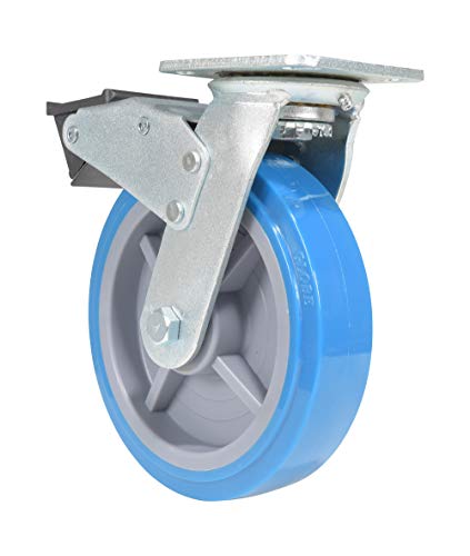 Roulette pivotante en polyuréthane Vestil 8 x 2 avec blocage complet pour sécuriser vos meubles