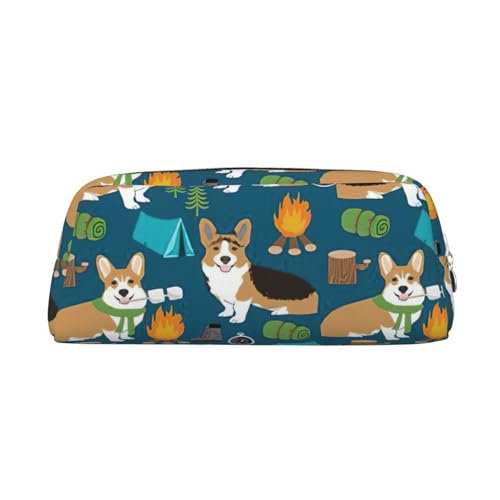 Corgi - Astuccio per adulti con stampa versatile con cerniera multifunzione con Taglia unica argento