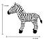 Ice King Bear Wild Animal Stuffed Animals Zoo Family Plush Toy (Zebra 11 Inches)
