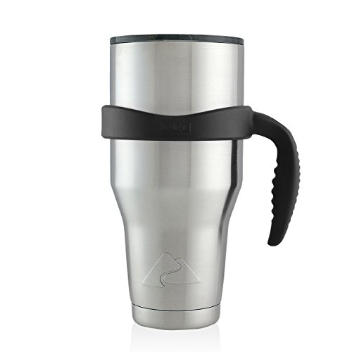 Grab Life Outdoors 40 Oz Handle - 7 Colors - Fits 40 Oz Tumblers - Perfect For 40 Oz Ozark Trail, 40 Oz Rtic, 40 Oz Beast, 40 Oz Simple Modern, 40 Oz Pure & More - Handle Only (Black) #TOP1