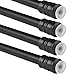 Produktbild Bestlivings 4er Pack Klemmstange (Schwarz) Schraubtechnik ausziehbar 80-120 cm, Gardinenstange klemmen, für leichte Gardinen, kein Bohren - Kleben