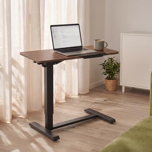Image of Green Soul Axis Ergonomic Height Adjustable Table for Office Work |Standing Desk for Home Office | Tiltable Table Top | Silent Hidden Castor Wheels | 3 Year Warranty | (Antique Wood)
