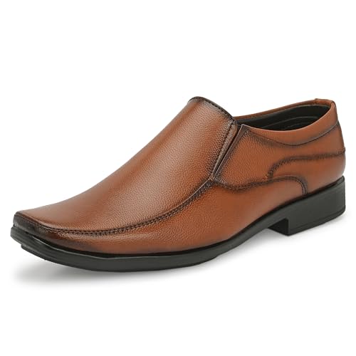 Image of Centrino Men's Formal Shoe | Cushioned Insole Comfortable Shoes | Trendy & Classic Design | Durable TPR Sole Footwear (8113)