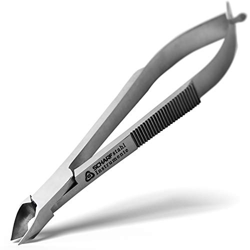 SCHARF STAHL® Profi Hautzange Nagelhautzange Hautschere"AUTOMATIK" Super Scharf | Maniküre | Edelstahl | Für Rechts- und Linkshänder | SONDERANFERTIGUNG