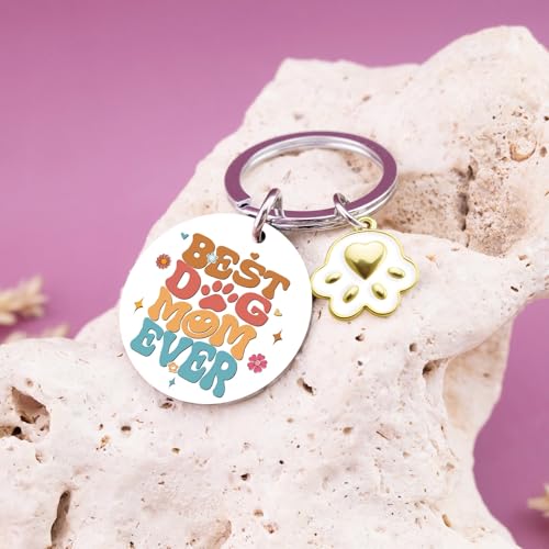 Image of Dog Dad Gifts For Men Dog Mom Gifts For Women Dog owners Keychain