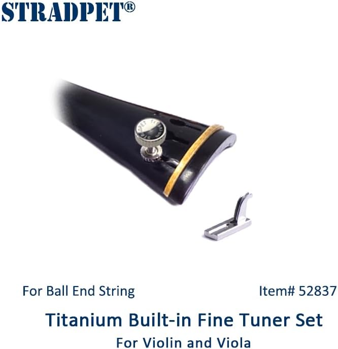 Violin Built-in Titanium Fine Tuner set for BALL-end string, Violin and viola accessories