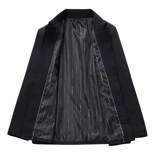 Mens Casual Jacket Button Windbreaker Spring Fall Daily Coat3