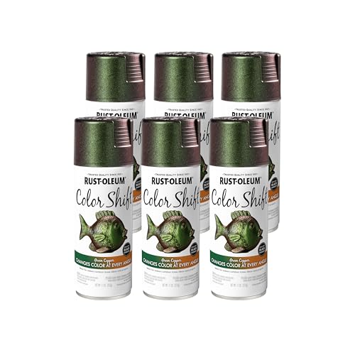 Image of Rust-Oleum Color Shift Green Copper Spray Paint | Color Changing Finish, Iridescent Effect, Crafts Decor And Accessories, Multi-Angle Appearance, 11 Oz