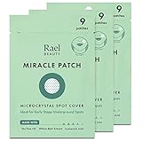 Rael Microcrystal Acne Healing Patch - Pimple Acne Spot Tea Tree Treatment (3 Pack, 27 Patches)