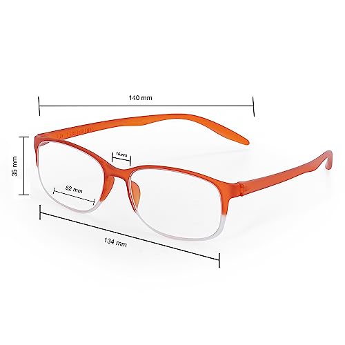Image of DR.HARMANN'S READING GLASSES FITTED WITH BLUE BLOCK LENS (Model: Library 8 Computer Readers with Blue Light Blocking and Blue Rays filter)