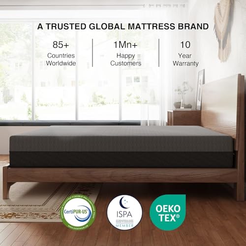 Image of Novilla #1USA Ortho Mattress - Gel Memory Foam for Cooling Comfort, Targeted Pressure Relief for Back Pain, Breathable Washable Cover, 10 Year Warranty (Dual-King-8 inch) (King 6 inch (78 x 72 x 6))