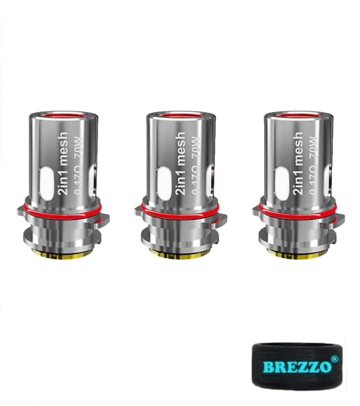 Sakerz coils 0.17ohm 2 in 1 mesh coils (3 Pcs) 70W for the HorizonTech Sakerz Sub Ohm Tank - Nicotine Free