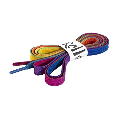 Rio Roller Laces Laces, Unisex Adult, unisex-adult, RIO132_180 cm_Multicolor (Rainbow), Multicolour (Rainbow), 180 cm Cover