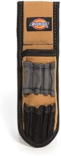 Dickies Standard Pliers Holster and Tool Holder Work Belt Pouch, Durable Canvas, 2-inch Belt Loop, Grey/Tan
