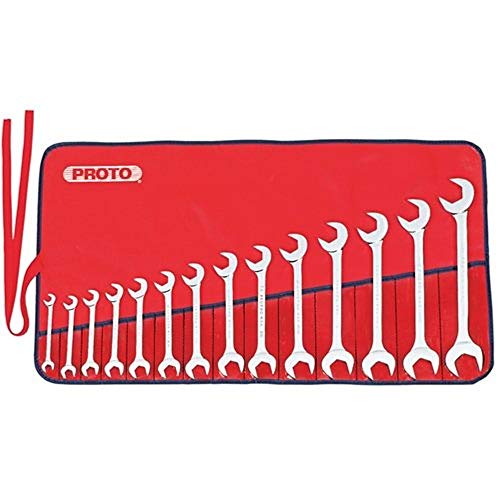 14 Piece Full Polish Angle Open-End Wrench Set #TOP21