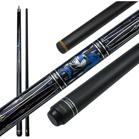 YEUEK CueMall Carbon Fiber Pool Cue Stick Wrapless 12.2mm 19oz Low Deflection Billiard Cue Stick Cover