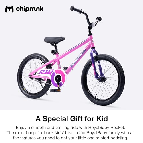 Image of Chipmunk Kids Bike 12 14 16 18 Inch Bicycle with Training Wheels Beginners Boys Girls Ages 3-10 Years Multiple Colors