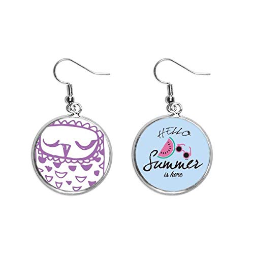 Pendientes de sandía y pájaro el detalle divertido para regalar en verano